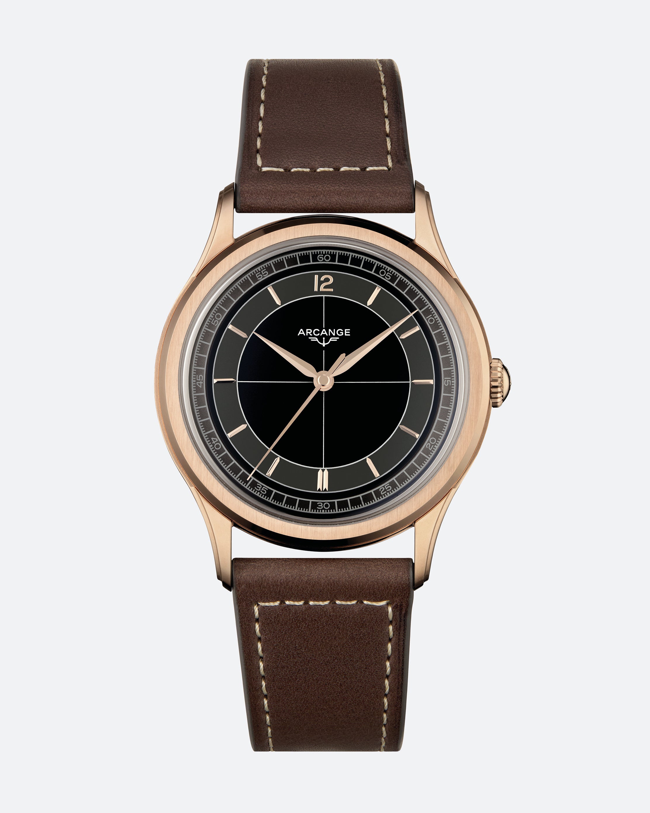 AS05-B Black Lacquered - Black Lacquered / PVD Rose Gold 4N